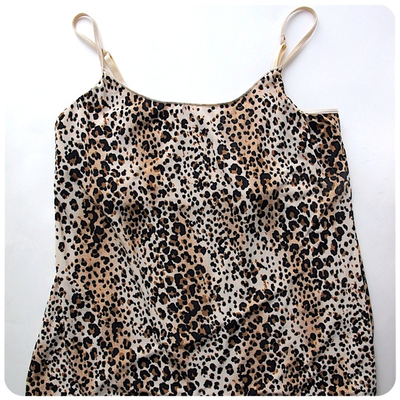 Jockey Tops - Jockey Leopard Animal Print Camisole Cami XL